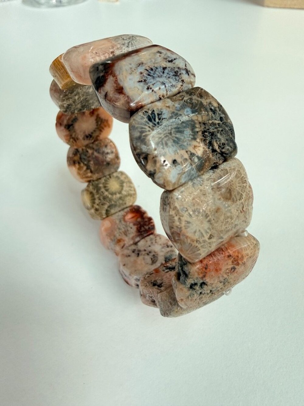 Natural Coral Fossil Statement Bracelet – Forgotten Garden